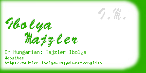 ibolya majzler business card